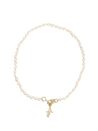 Vivienne Westwood Aleksa Necklace Jewelry Gold In Gold