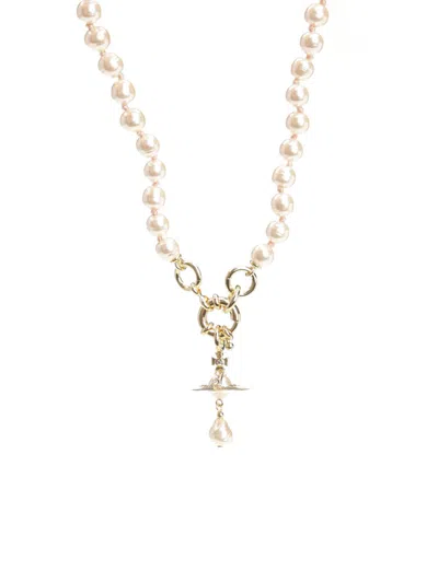 Vivienne Westwood Aleksa Necklace Jewelry Gold In Gold