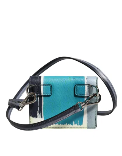 Pre-owned Dolce & Gabbana Multicolor Leather Dg Logo Bifold Card Holder Men's Wallet ()