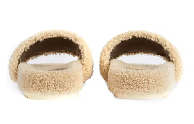 Gucci X The North Face Merino Wool Slides 'beige' In Neutral