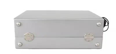 Pre-owned Dolce & Gabbana Silver Retro Radio Boombox Limited Edition Handmade Wood Women's Bag ()