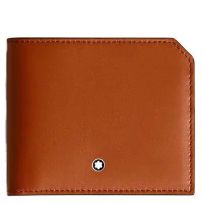 Montblanc Soft Leather 6cc Wallet In Brown