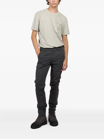 Rag & Bone Buttoned Trousers In Gray