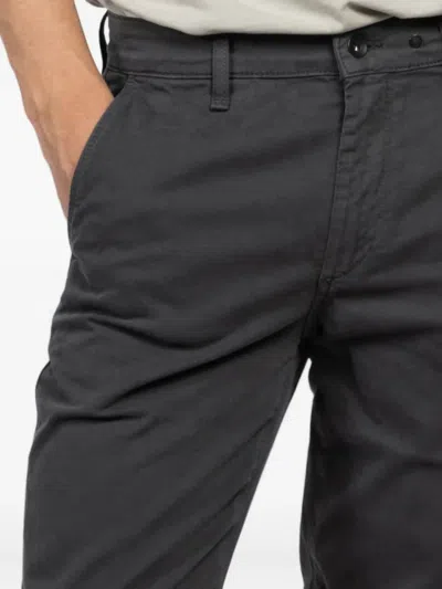 Rag & Bone Buttoned Trousers In Gray
