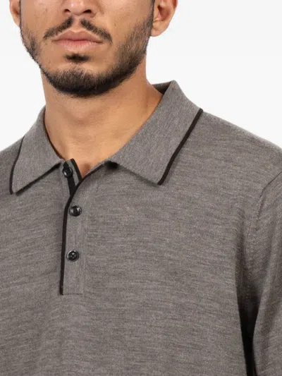 Rag & Bone Crawford Polo Shirt In Gray