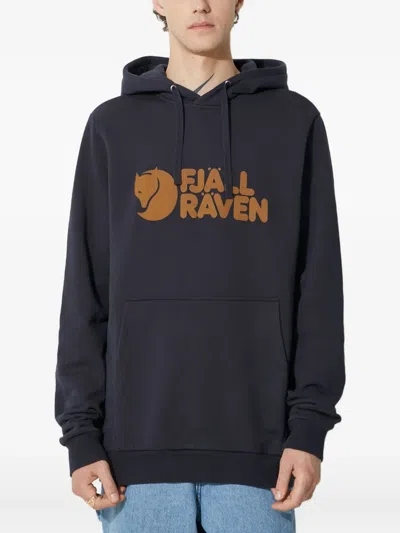 Fjall Raven Fjällräven Logo-print Hoodie In Blue