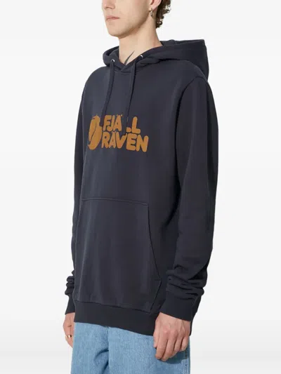 Fjall Raven Fjällräven Logo-print Hoodie In Blue