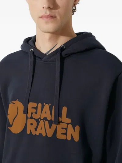 Fjall Raven Fjällräven Logo-print Hoodie In Blue