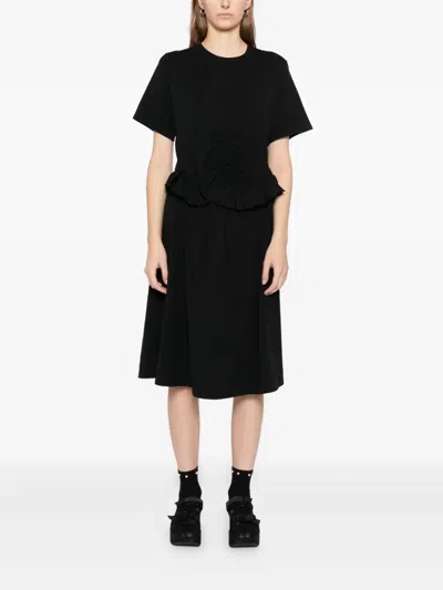 Cecilie Bahnsen Bonnie Midi Dress In Black