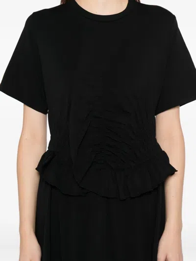 Cecilie Bahnsen Bonnie Midi Dress In Black