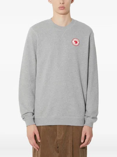 Fjall Raven Logo Crew-neck Sweatshirt In Gray