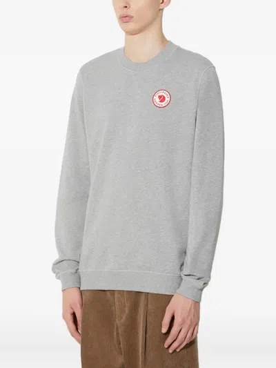 Fjall Raven Logo Crew-neck Sweatshirt In Gray