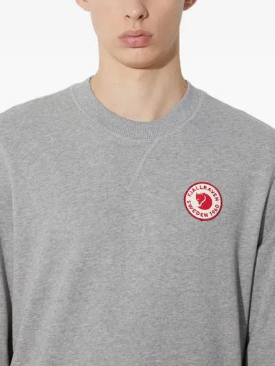 Fjall Raven Logo Crew-neck Sweatshirt In Gray
