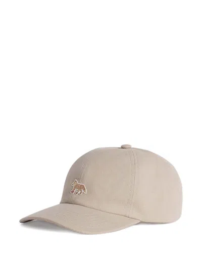 Maison Kitsuné Baby Fox Cap In Neutral