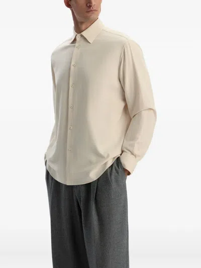 12 Storeez Long-sleeve Shirt In Neutral