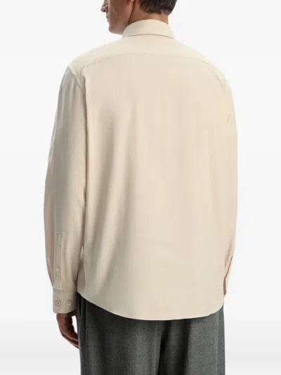 12 Storeez Long-sleeve Shirt In Neutral