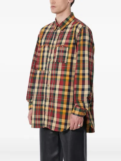 Engineered Garments Plaid-pattern Shirt In Red