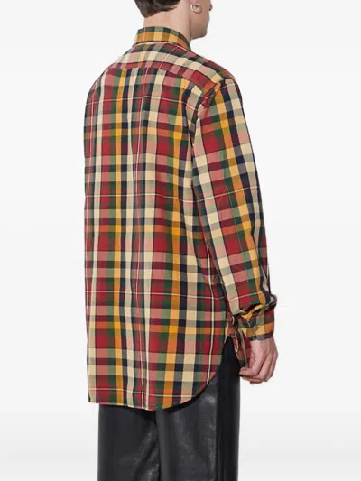 Engineered Garments Plaid-pattern Shirt In Red