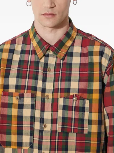 Engineered Garments Plaid-pattern Shirt In Red