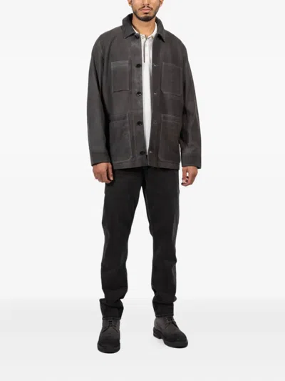 Rag & Bone Graham Corduroy-trimmed Suede Jacket In Multi