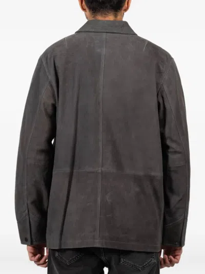 Rag & Bone Graham Corduroy-trimmed Suede Jacket In Multi