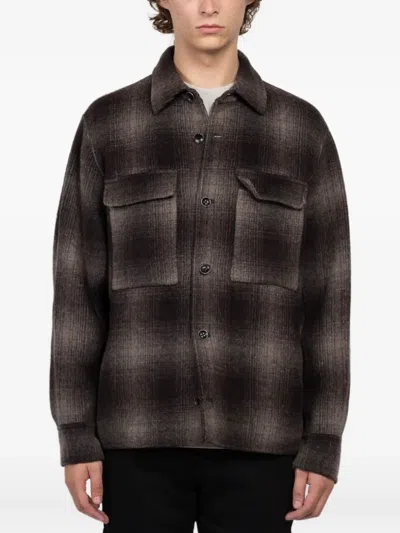 Rag & Bone Wool-blend Austin Check Jacket In Brown
