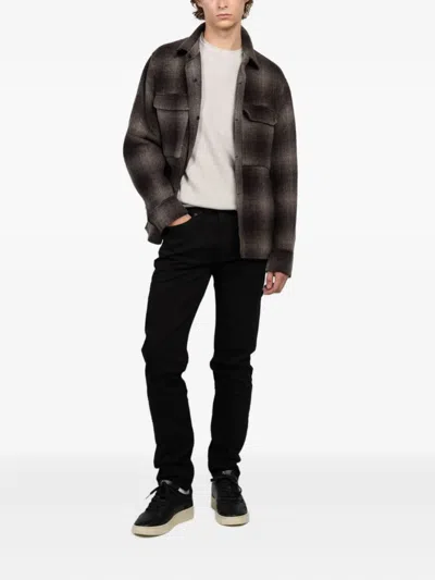 Rag & Bone Wool-blend Austin Check Jacket In Brown