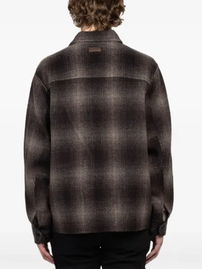 Rag & Bone Wool-blend Austin Check Jacket In Brown