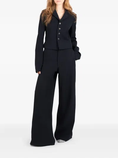 Société Anonyme Buttoned Wool Jacket In Blue
