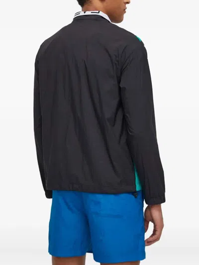 Ea7 Logo-print Zipped Jacket In Multi