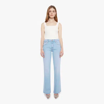 Mother Womens Balls In Your Court The Hustler Ankle Fray Cotton-blend Jeans In No Offense But