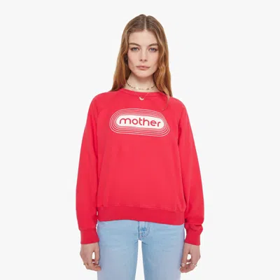Mother The Concert Printed Cotton-jersey Sweatshirt In Red