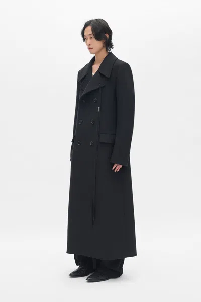 Ann Demeulemeester Miles Long Coat In Black