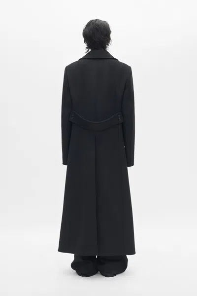 Ann Demeulemeester Miles Long Coat In Black