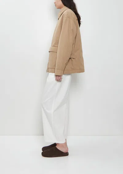 The Row Aurelius Jacket In Cotton And Cashmere In Neutral