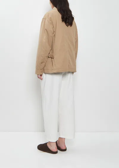 The Row Aurelius Jacket In Cotton And Cashmere In Neutral