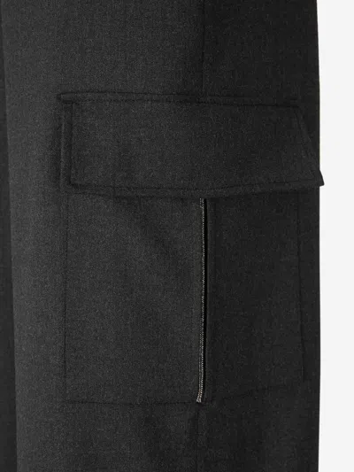 Peserico Flap-pocket Trousers In Black