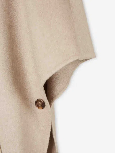 Max Mara Long Wool Coat In Black