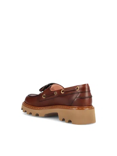 Roger Vivier Viv Rangers Metal Boat Loafer 20 In Brown