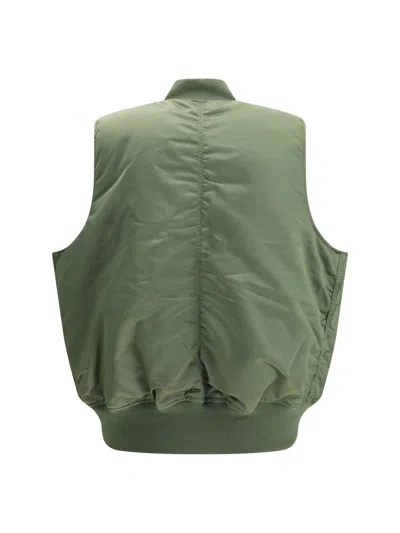 Alpha Industries Zip Pocket Gilets In Green