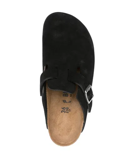 Birkenstock Closed-toe Slipper With Adjustable Buckle In Black