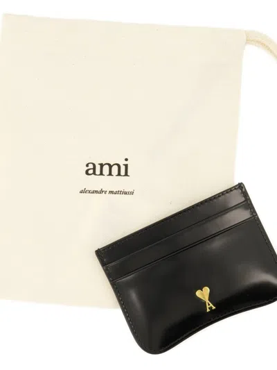 Ami Alexandre Mattiussi Ami Paris Slg Paris Paris Card Holder Accessories In Black