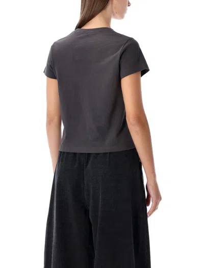 Alexander Wang Embossed Logo T-shirt In Black