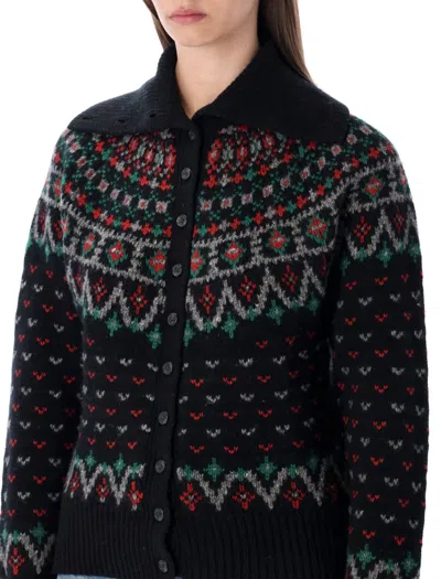 Polo Ralph Lauren Fair Isle Wool-blend Cardigan In Multi