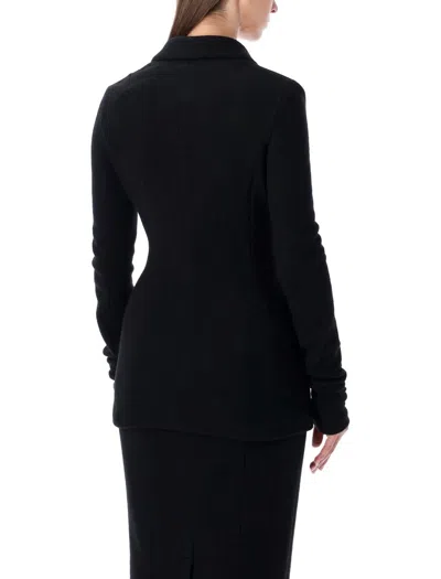 Dolce & Gabbana Tailored Wool Double-breasted Jacket In Black