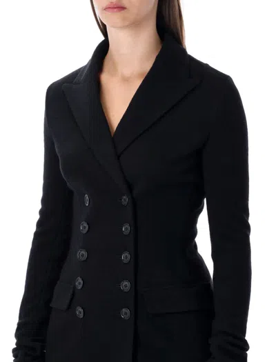 Dolce & Gabbana Tailored Wool Double-breasted Jacket In Black
