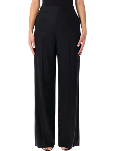 Ralph Lauren Tailored Slim Leg Wool Trousers In Black