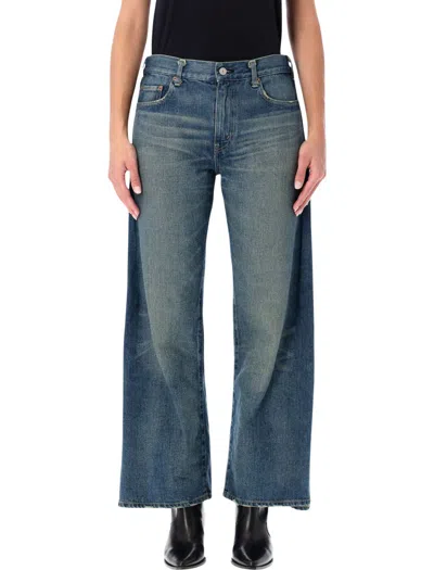Junya Watanabe Deconstructed Wide-leg Denim Trousers In Blue