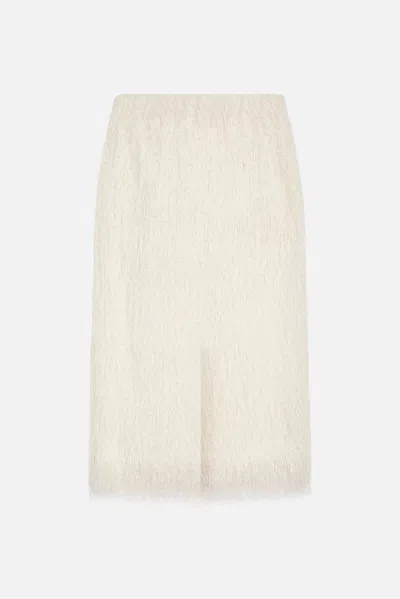 Dries Van Noten High-waisted Skirt In White