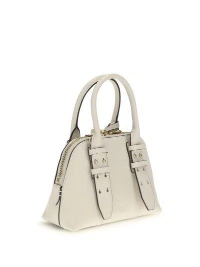 Pinko Leather Mini Escape Bag Bowling Bag In White